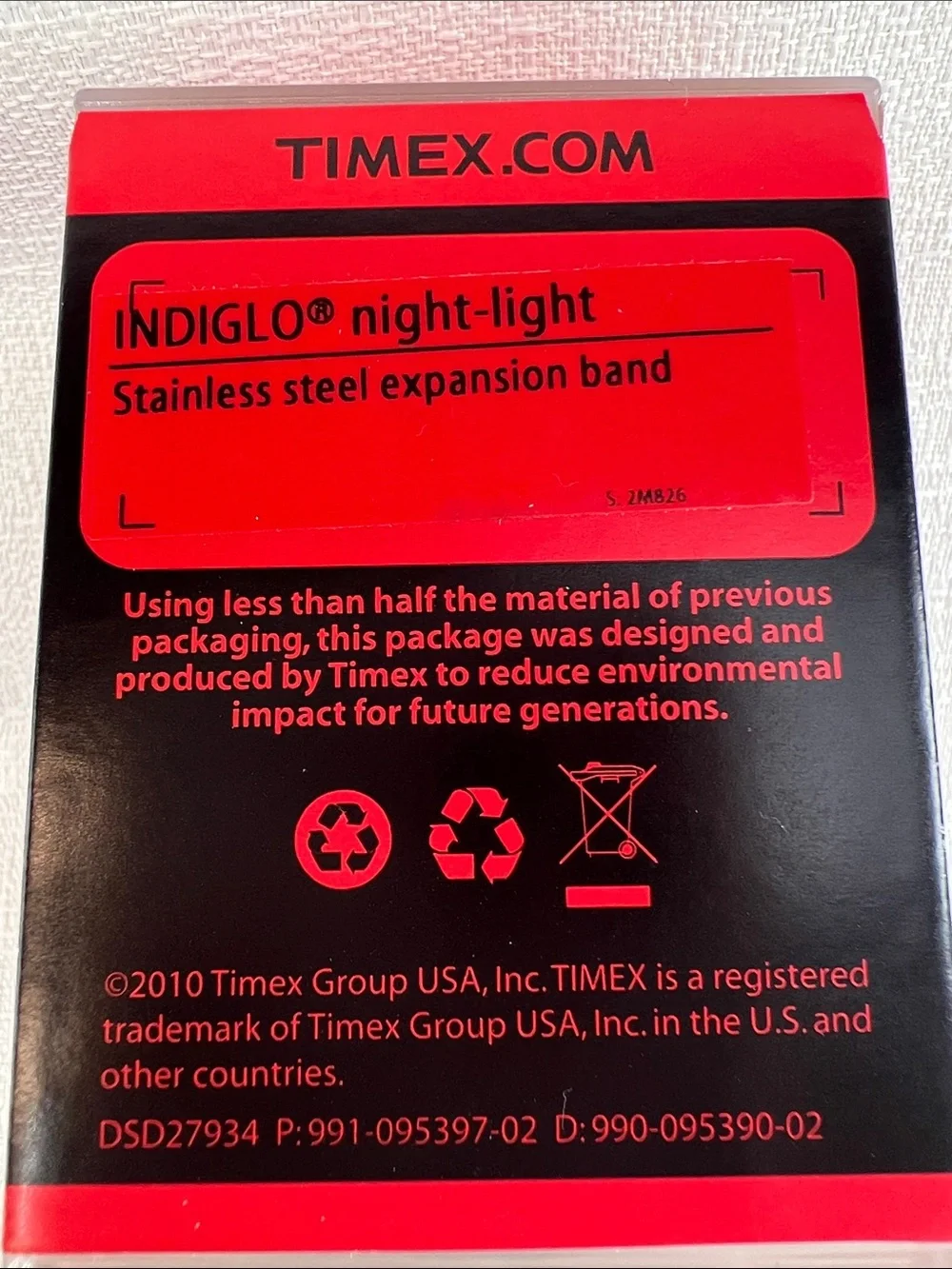 Timex indigo light watch